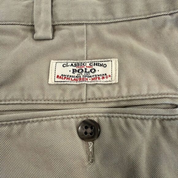Preppy Classic American Polo Ralph Lauren Men’s Chino in Khaki 38x30 - Picture 5 of 7
